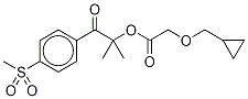 2-(Cyclopropylmethoxy)-acetic acid 1,1-dimethyl-2-[4-(methylsulfonyl)phenyl]-2-oxoethyl ester Structure,246869-15-8Structure