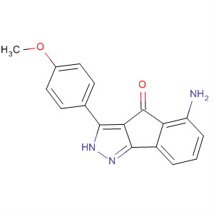 5-Amino-3-(4-methoxyphenyl)-indeno[1,2-c]pyrazol-4(2h)-one Structure,247149-96-8Structure