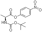 Boc-l-alanine 4-nitrophenyl ester Structure,2483-49-0Structure