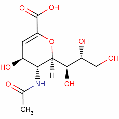 2,3-Dehydro-2-deoxy-n-acetylneuraminic acid Structure,24967-27-9Structure