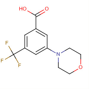 3-Morpholino-5-(trifluoromethyl)benzoic acid Structure,250682-08-7Structure