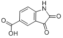 2,3-Dixoxindoline-5-carboxylic acid Structure,25128-32-9Structure