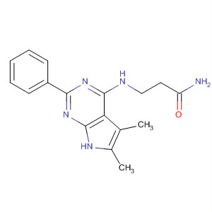 3-[(5,6-Dimethyl-2-phenyl-7h-pyrrolo[2,3-d]pyrimidin-4-yl)amino]propanamide Structure,251946-10-8Structure