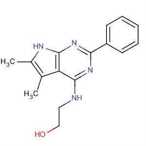 2-[(5,6-Dimethyl-2-phenyl-7h-pyrrolo[2,3-d]pyrimidin-4-yl)amino]ethanol Structure,251946-15-3Structure