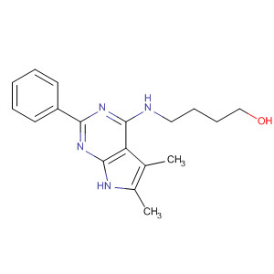 4-[(5,6-Dimethyl-2-phenyl-7h-pyrrolo[2,3-d]pyrimidin-4-yl)amino]-1-butanol Structure,251946-17-5Structure