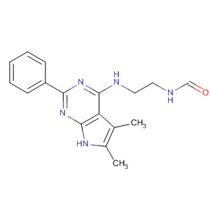 N-[2-[(5,6-dimethyl-2-phenyl-7h-pyrrolo[2,3-d]pyrimidin-4-yl)amino]ethyl]formamide Structure,251946-22-2Structure