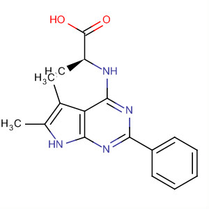 3-(5,6-Dimethyl-2-phenyl-1h-pyrrolo[2,3-d]pyrimidin-4-ylamino)propanoic acid Structure,251946-24-4Structure