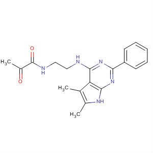 N-[2-[(5,6-dimethyl-2-phenyl-7h-pyrrolo[2,3-d]pyrimidin-4-yl)amino]ethyl]-2-oxopropanamide Structure,251946-35-7Structure