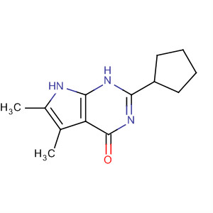 2-Cyclopentyl-3,7-dihydro-5,6-dimethyl-4h-pyrrolo[2,3-d]pyrimidin-4-one Structure,251947-00-9Structure