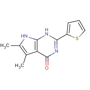 3,7-Dihydro-5,6-dimethyl-2-(2-thienyl)-4h-pyrrolo[2,3-d]pyrimidin-4-one Structure,251947-01-0Structure