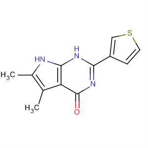 3,7-Dihydro-5,6-dimethyl-2-(3-thienyl)-4h-pyrrolo[2,3-d]pyrimidin-4-one Structure,251947-03-2Structure