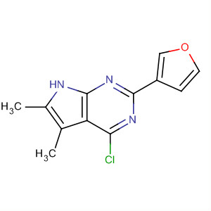 4-Chloro-2-(3-furanyl)-5,6-dimethyl-7h-pyrrolo[2,3-d]pyrimidine Structure,251947-12-3Structure