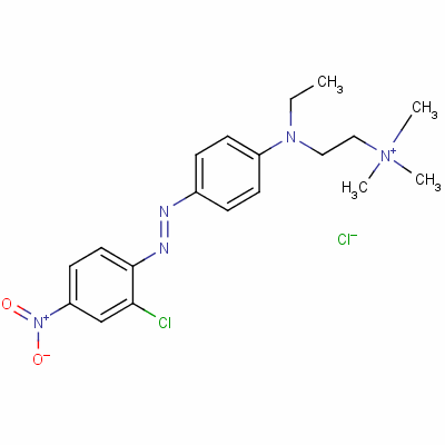 [2-[[4-[(2-Chloro-4-nitrophenyl)azo]phenyl]ethylamino]ethyl]trimethylammonium chloride Structure,25198-22-5Structure