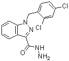 1-(2,4-Dichlorobenzyl)-1h-indazole-3-carbohydrazide Structure,252025-52-8Structure