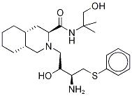 (3S,4as,8as)-2-[(2r,3r)-3-[(3-amino-2-hydroxy-4-phenylthiobutyl]-decahydro-n-(2-hydroxy-1,1-dimethylethyl)-3-isoquinolinecarboxamide Structure,252186-41-7Structure