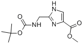 Methyl n-tert-butoxycarbonyl-2-aminomethyl-imidazole-4-carboxylate Structure,252348-76-8Structure