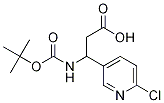 3-((Tert-butoxycarbonyl)amino)-3-(6-chloropyridin-3-yl)propanoic acid Structure,252989-87-0Structure