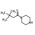 Piperazine, 1-(3,3-dimethyl-1-oxobutyl)-(9ci) Structure,253175-46-1Structure