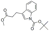 3-(2-Methoxycarbonyl-ethyl)-indole-1-carboxylic acid tert-butyl ester Structure,253605-13-9Structure