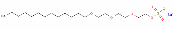 Sodium 2-[2-[2-(tridecyloxy)ethoxy]ethoxy]ethyl sulphate Structure,25446-78-0Structure