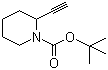 1-Piperidinecarboxylic acid, 2-ethynyl-, 1,1-dimethylethyl ester Structure,255864-58-5Structure