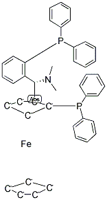 (1S)-Diphenylphosphino-2-[(R)-α-(N,N-dimethylamino)-o-diphenylphosphinophenyl)methyl]ferrocene Structure,255884-98-1Structure