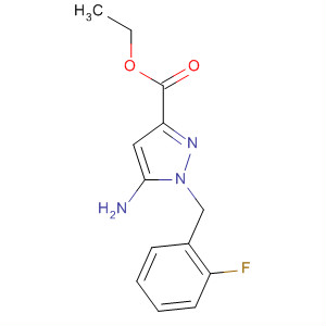 5-Amino-1-[(2-fluorophenyl)methyl]-1h-pyrazole-3-carboxylic acid ethyl ester Structure,256504-39-9Structure