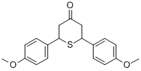 2,6-Bis-(4-methoxy-phenyl)-tetrahydro-thiopyran-4-one Structure,2573-84-4Structure