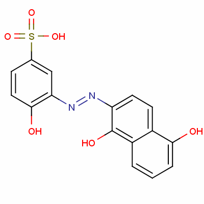 Benzenesulfonic acid, 3-[(1,5-dihydroxy-2-naphthalenyl)azo]-4-hydroxy- Structure,25747-07-3Structure