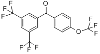 [3,5-Di(trifluoromethyl)phenyl][4-(trifluoromethoxy)phenyl]methanone Structure,257880-90-3Structure