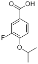 3-Fluoro-4-isopropoxybenzoic acid Structure,258273-30-2Structure