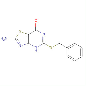 2-Amino-5-[(phenylmethyl)thio]thiazolo[4,5-d]pyrimidin-7(4h)-one Structure,259100-47-5Structure