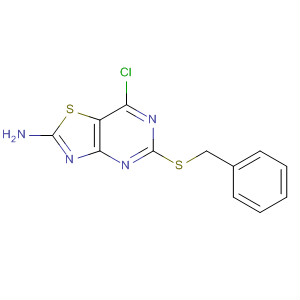 5-(Benzylthio)-7-chloro[1,3]thiazolo[4,5-d]pyrimidin-2-amine Structure,259103-38-3Structure