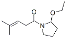 Pyrrolidine, 2-ethoxy-1-(4-methyl-1-oxo-3-pentenyl)- (9ci) Structure,259213-88-2Structure