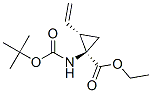 Cyclopropanecarboxylic acid, 1-[[(1,1-dimethylethoxy)carbonyl]amino]-2-ethenyl-, ethyl ester, (1R,2S)- Structure,259217-95-3Structure