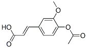 3-Methoxy-4-acetoxycinnamic acid Structure,2596-47-6Structure