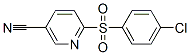 2-(4-Chlorobenzenesulphonyl)pyridine-5-carbonitrile Structure,259683-30-2Structure