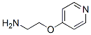 Ethanamine, 2-(4-pyridinyloxy)- (9ci) Structure,259816-44-9Structure