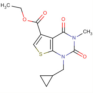 Ethyl 1-(cyclopropylmethyl)-3-methyl-2,4-dioxo-1,2,3,4-tetrahydro-thieno[2,3-d]pyrimidine-5-carboxylate Structure,259862-15-2Structure