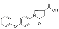 5-Oxo-1-(4-phenoxyphenyl)pyrrolidine-3-carboxylic acid Structure,260555-43-9Structure