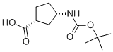 (+)-(1S,3r)-n-boc-3-aminocyclopentanecarboxylic acid Structure,261165-05-3Structure