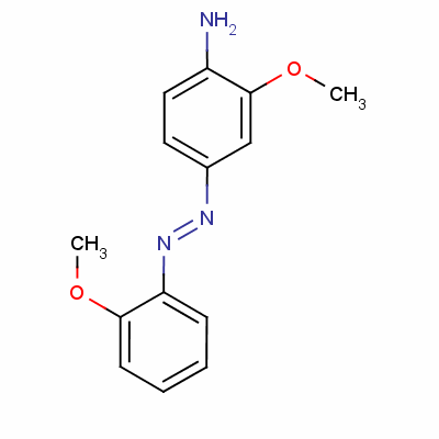 2-Methoxy-4-(o-methoxyphenylazo)aniline Structure,2615-05-6Structure