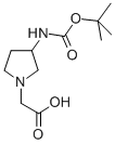 (3-Tert-butoxycarbonylamino-pyrrolidin-1-yl)-acetic acid Structure,261715-71-3Structure