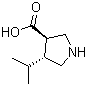 (3R,4r)-4-isopropylpyrrolidine-3-carboxylic acid Structure,261896-36-0Structure