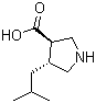 (3R,4r)-4-isobutylpyrrolidine-3-carboxylic acid Structure,261896-39-3Structure