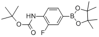 Tert-Butyl-2-fluoro-4-(4,4,5,5-tetramethyl-1,3,2-dioxaborolan-2-yl)phenylcarbamate Structure,262444-42-8Structure