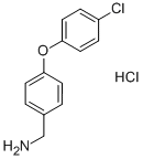 (4-(4-Chlorophenoxy)phenyl)methanamine hydrochloride Structure,262862-71-5Structure