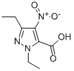 1,3-Diethyl-4-nitro-1h-pyrazole-5-carboxylic acid Structure,26308-44-1Structure