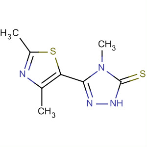 5-(2,4-Dimethylthiazol-5-yl)-4-methyl-4h-1,2,4-triazole-3-thiol Structure,263157-05-7Structure