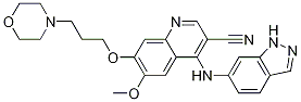 4-((1H-indazol-6-yl)amino)-6-methoxy-7-(3-morpholinopropoxy)quinoline-3-carbonitrile Structure,263170-58-7Structure